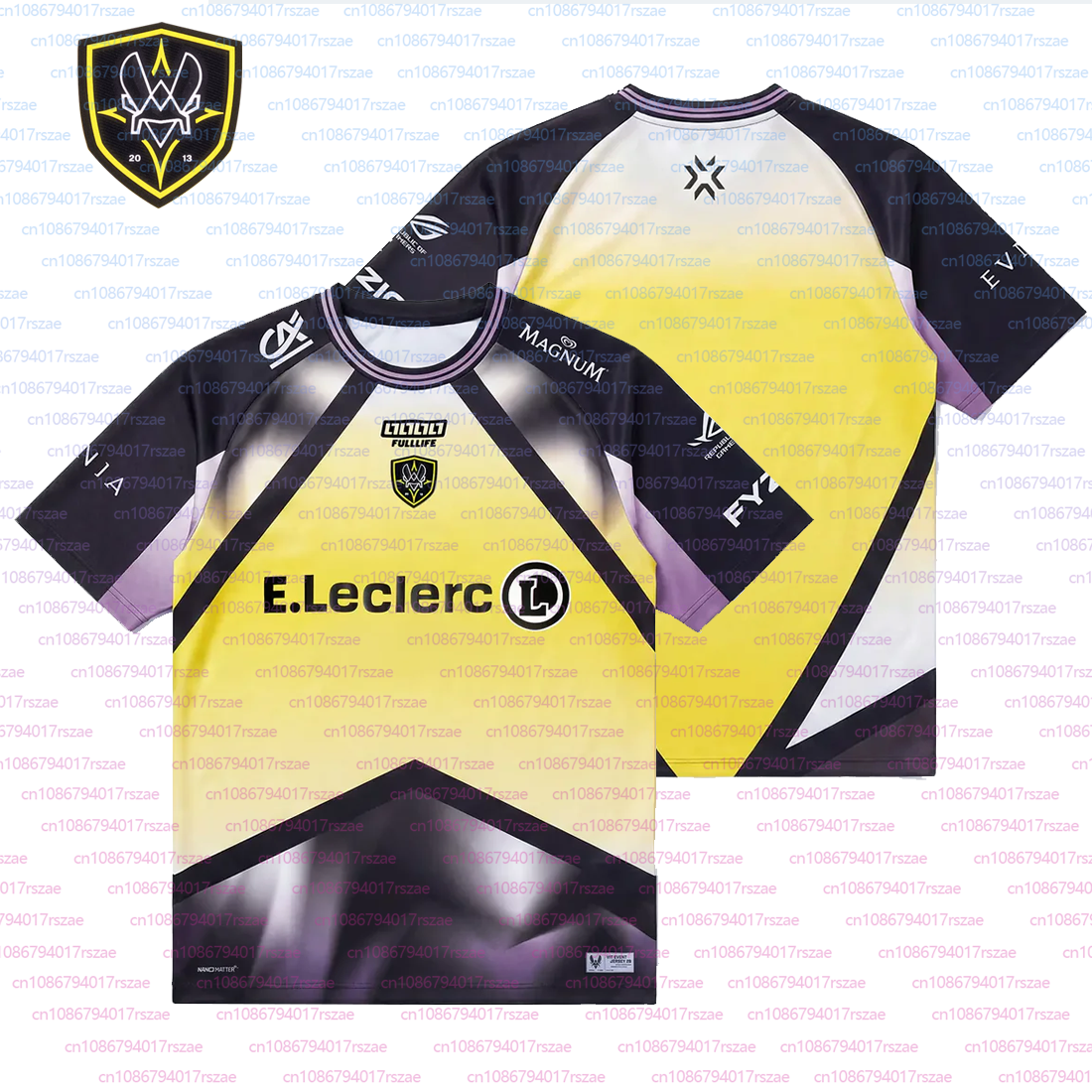 Esports Gaming Top - Gradient Design 2026 Team Vitality Men