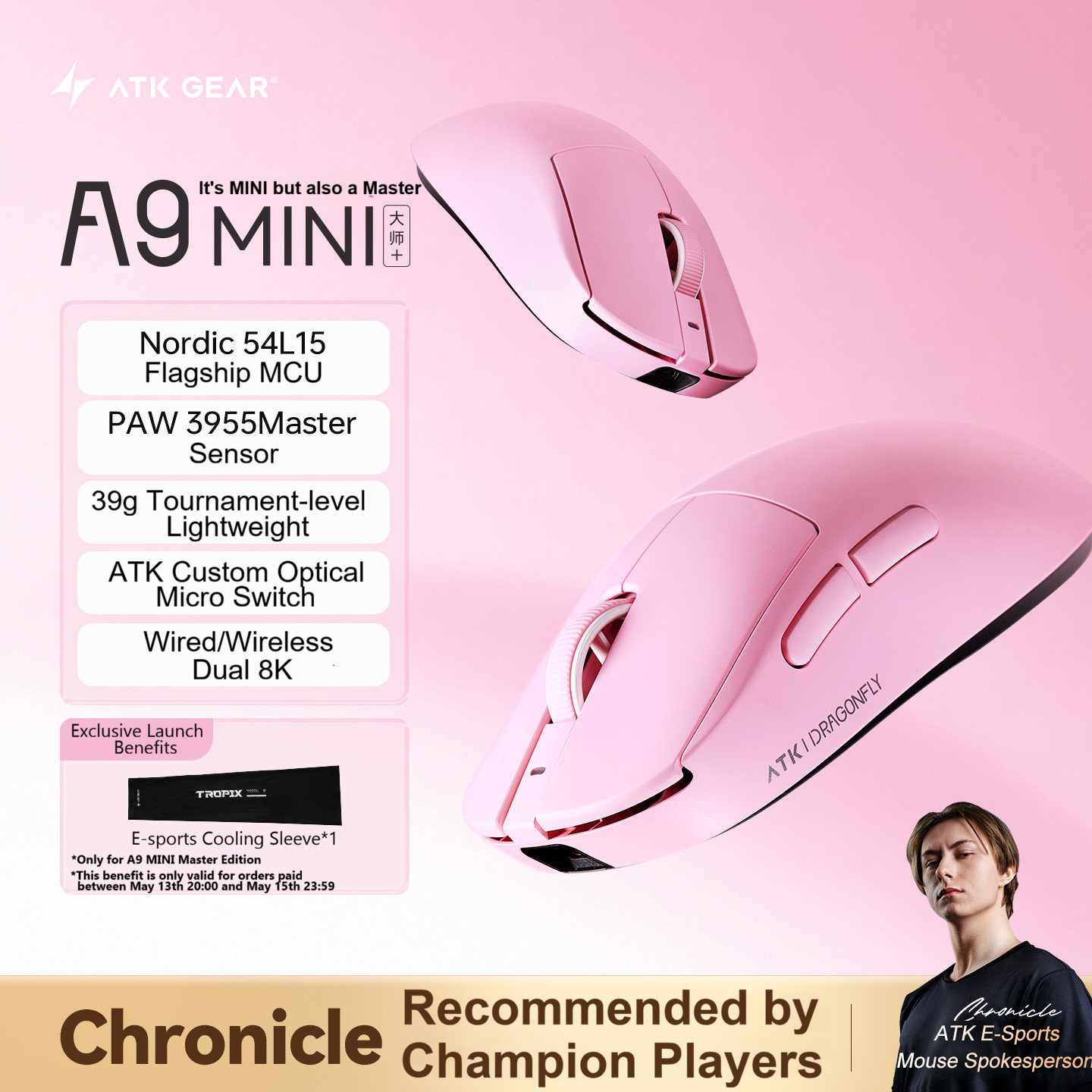 ATK Dragonfly A9 MINI Master W – обзор и цена Ultimate Esports Gaming
