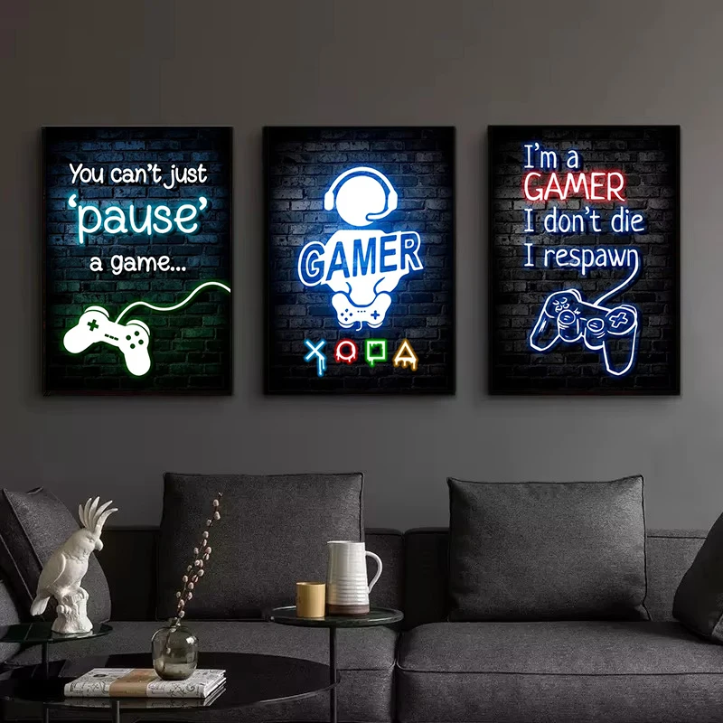 1pc frameless Canvas Painting  – обзор и цена Gaming Esports Esports